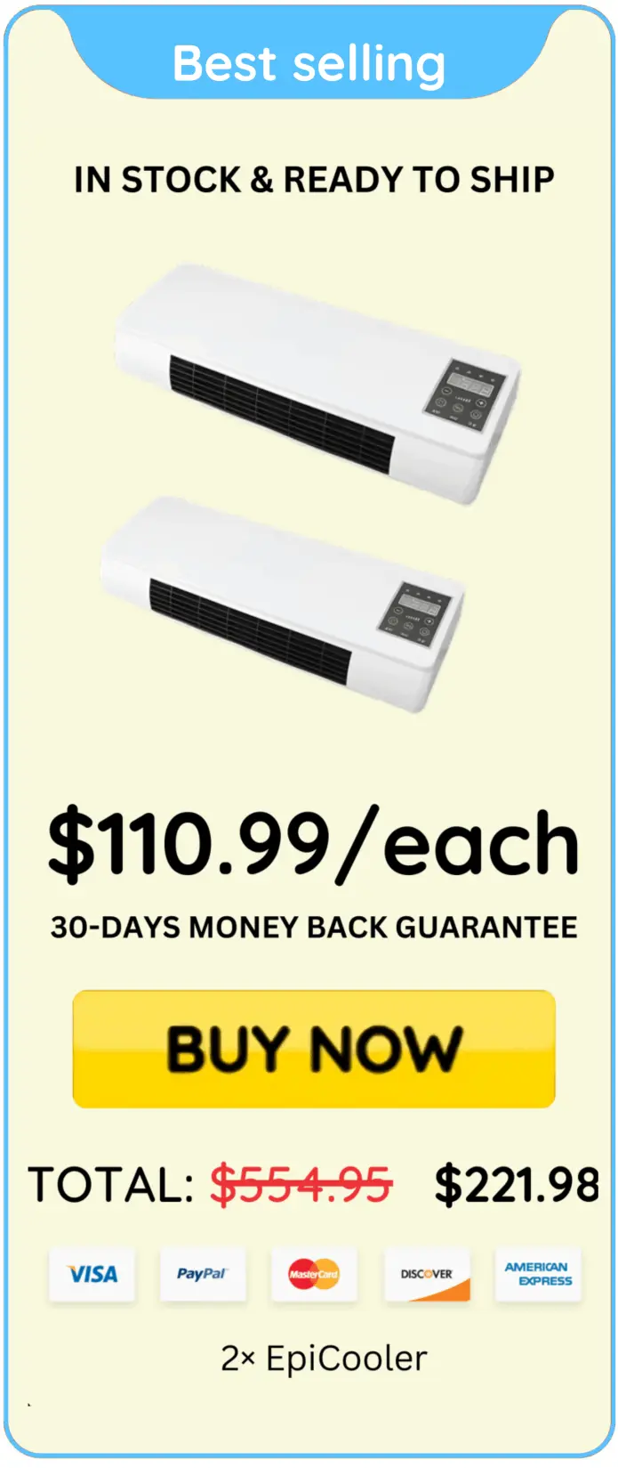 EpiCooler Portable AC best price